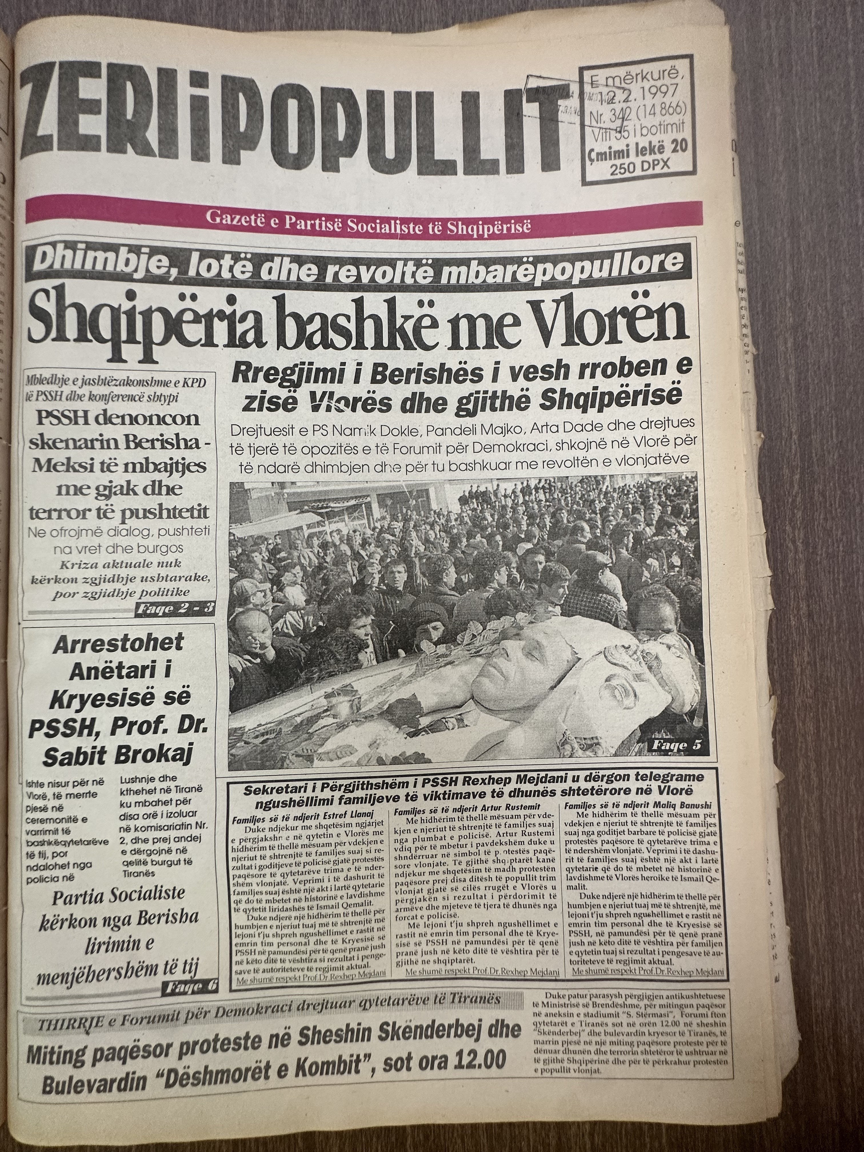 Zëri i Popullit 1997-02-12